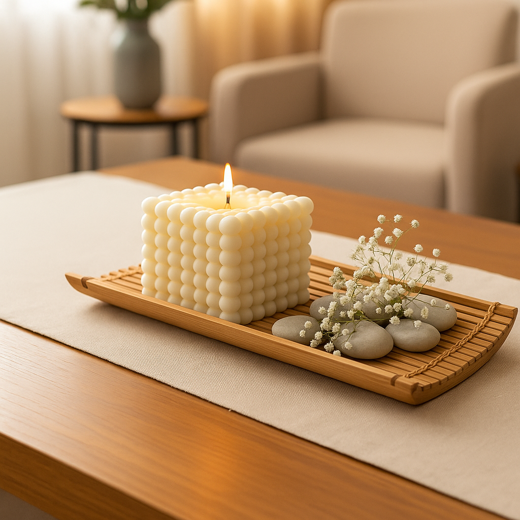 Large Bubble Candle