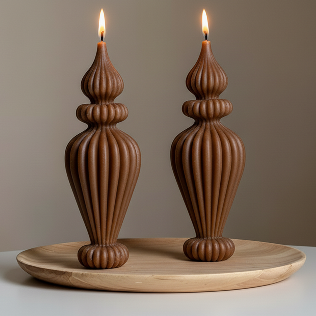 Irregular Vase Candle (SET of 2)