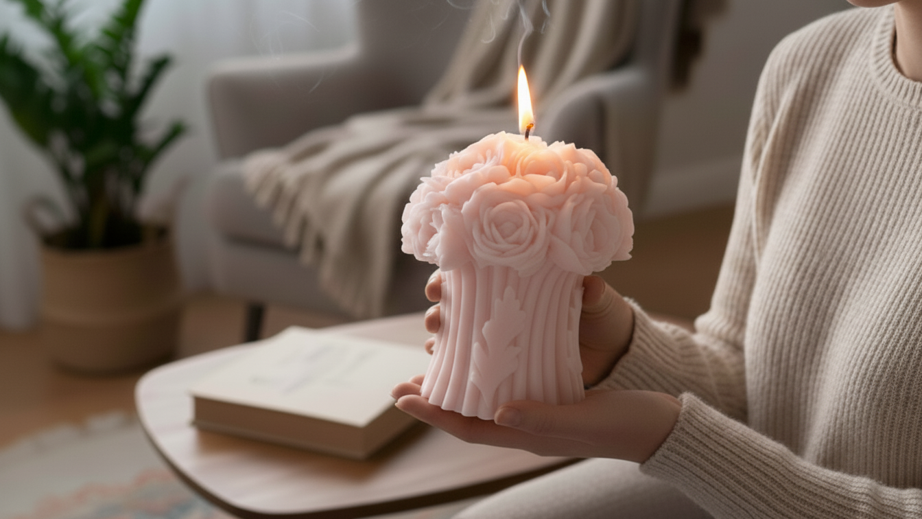 Rose Bouquet Candle