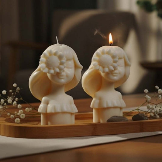 SunFlower Doll Candle