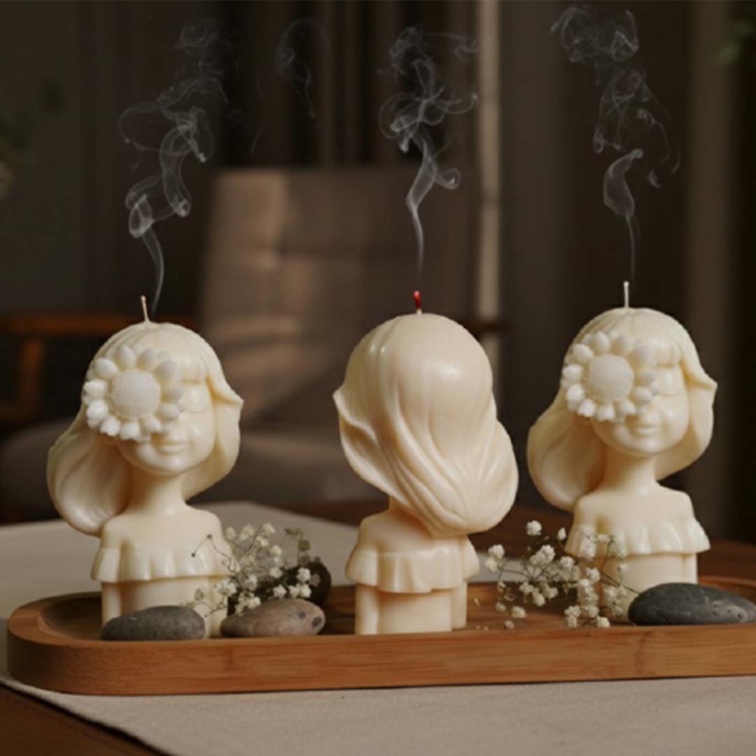 SunFlower Doll Candle