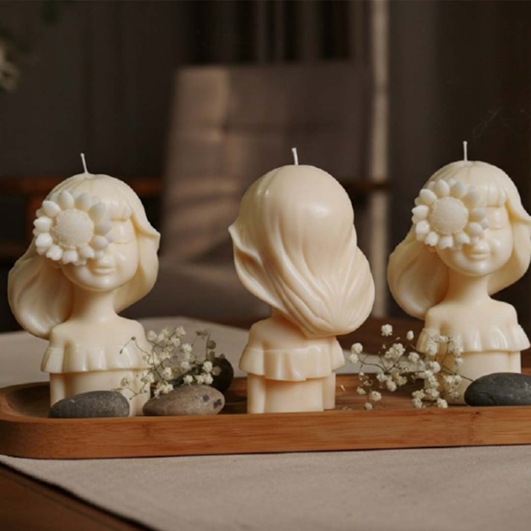 SunFlower Doll Candle