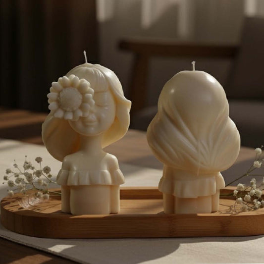 SunFlower Doll Candle