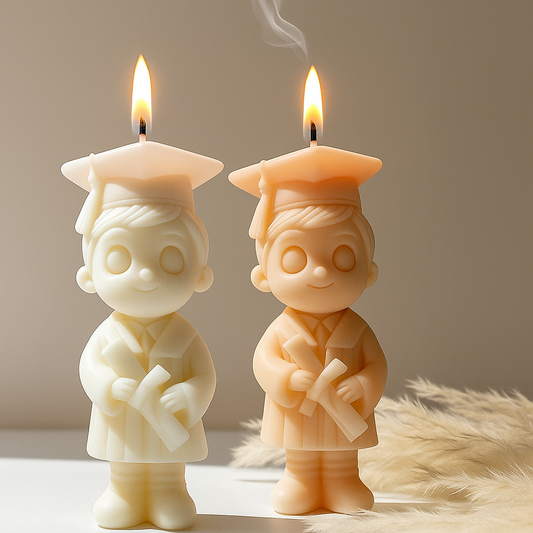 Boy Graduation Candle
