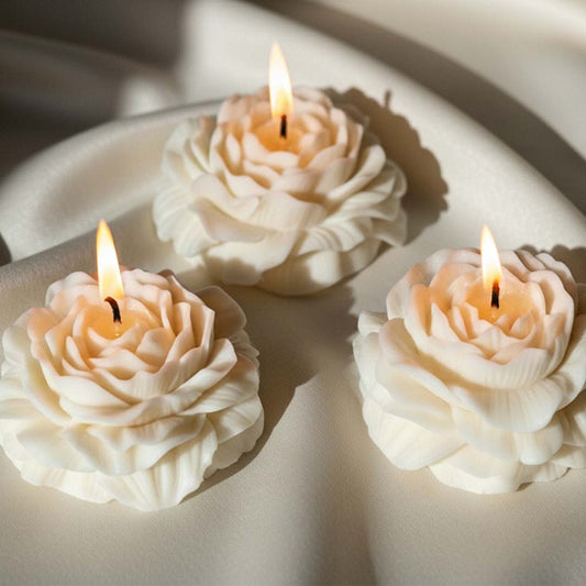 Peony Flower Candle