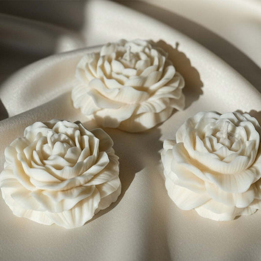 Peony Flower Candle