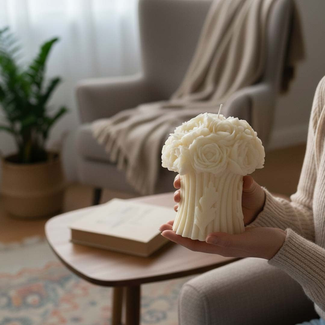 Rose Bouquet Candle