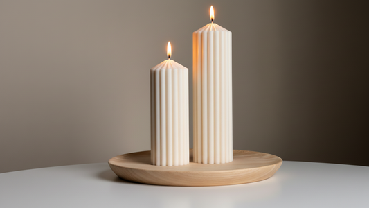 Ripped Pillar Candle