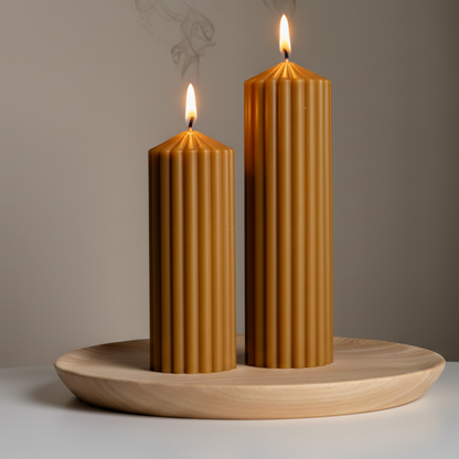 Ripped Pillar Candle