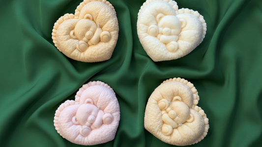 Resting Bear on Cushion Candle