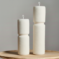Roman Fluffy Pillar Candle