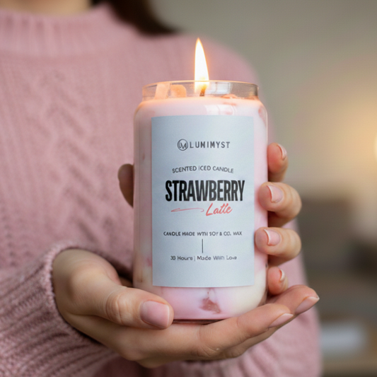 Strawberry Iced Latte Candle