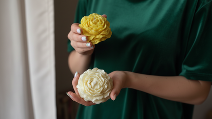 Peony Flower Candle
