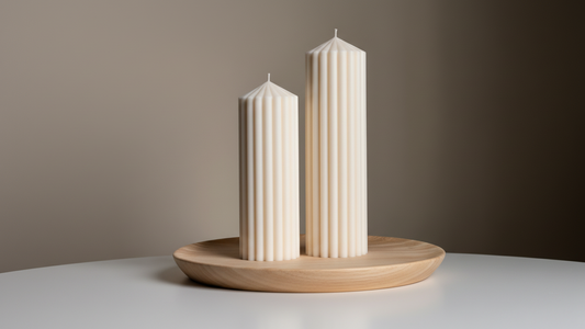 Ripped Pillar Candle