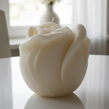 Luxury Medium Rose Candle