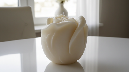 Luxury Medium Rose Candle