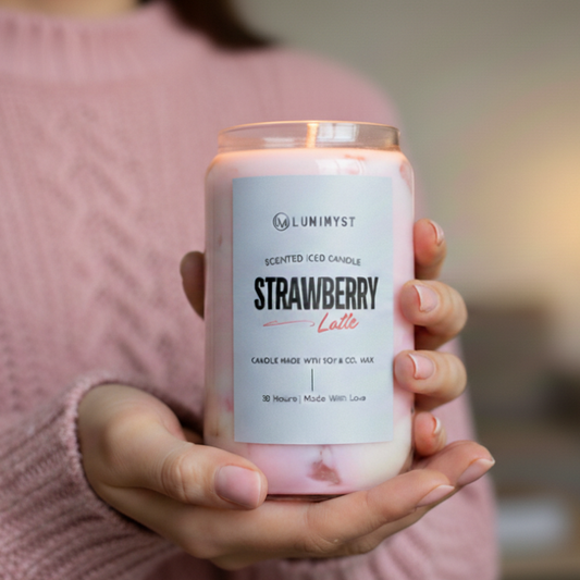 Strawberry Iced Latte Candle