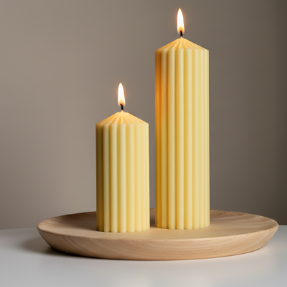 Ripped Pillar Candle