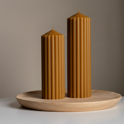 Ripped Pillar Candle
