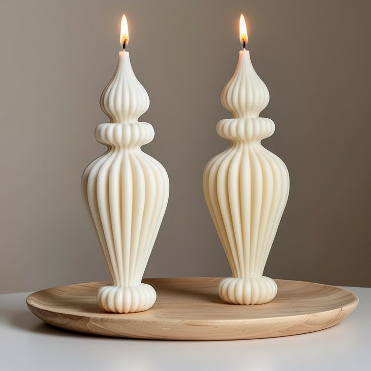 Irregular Vase Candle (SET of 2)