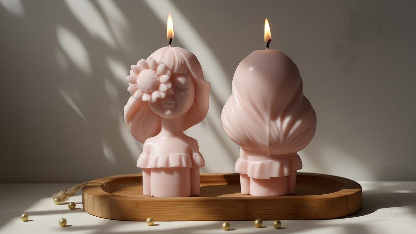 SunFlower Doll Candle