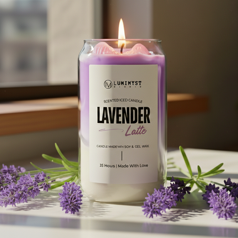 LAVENDER ICED LATTE CANDLE