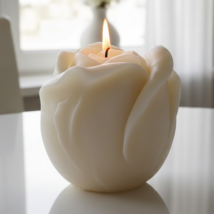 Luxury Medium Rose Candle