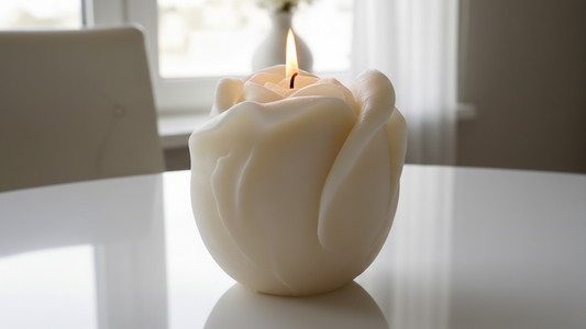 Luxury Medium Rose Candle
