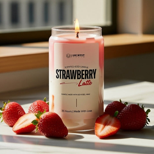 STRAWBERRY ICED LATTE CANDLE