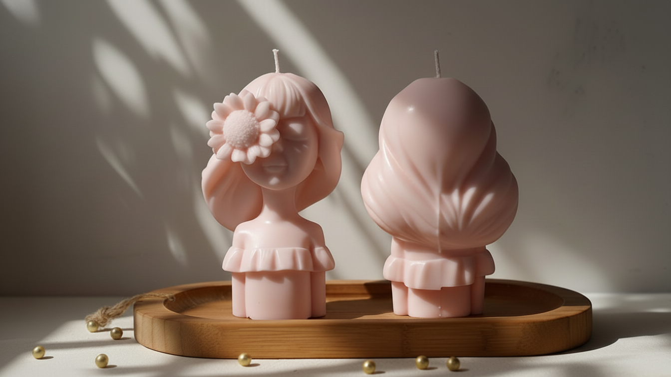 SunFlower Doll Candle