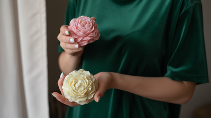 Peony Flower Candle